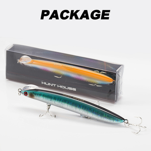 Señuelo de Pesca Hunthouse de 125 mm y 38 g, Señuelo de Hundimiento de Largo Alcance, Señuelo Artificial de Lanzamiento Ultra Largo, Señuelo Duro, Wobblers - Product Image 6