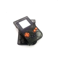 Coque de réparation DMG de haute qualité pour Game Boy, transparente, avec boutons noirs, en caoutchouc, moule privé, marque OEM