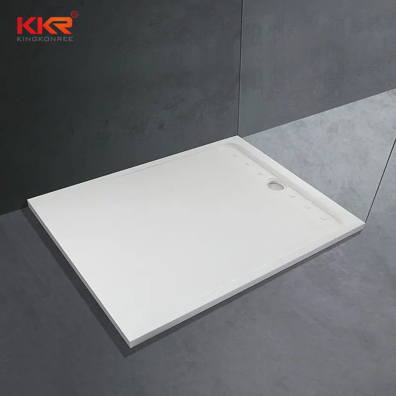 White Artificial Stone Anti Slip Shower base 1220x 910x 35mm Acrylic solid surface shower tray shower pan