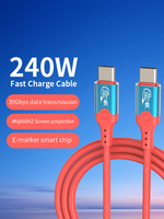 Câble SYONG USB3.2, transfert de données 20 Gbps et charge PD 240 W, câble vidéo 4K60Hz, compatible avec les téléphones, les appareils Thunderbolt 3/4