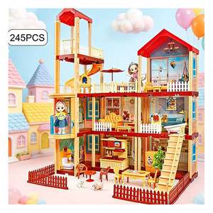 Accessoires d'éclairage et de mobilier pour maison de poupée miniature, modèle de villa en plastique DIY, cadeau créatif pour les enfants de 5 à 7 ans, unisexe - Product Image 5