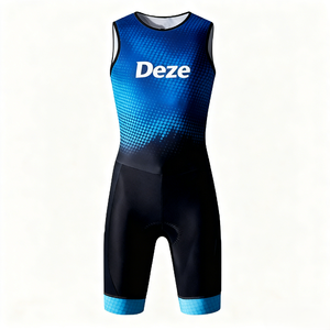 Combinaison de triathlon unisexe sans manches à séchage rapide pour l'été, impression de logo personnalisé, équipement de compétition pour le cyclisme, la course à pied et la natation - Product Image 3