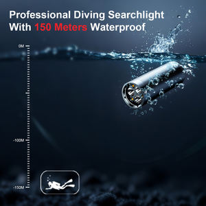 Lampe de plongée LED <span class=keywords><strong>Ferei</strong></span> en alliage d'aluminium, étanche IPX8, 3780 lumens, 4 piles 18650, luminosité réglable CREE, offre spéciale - Product Image 3