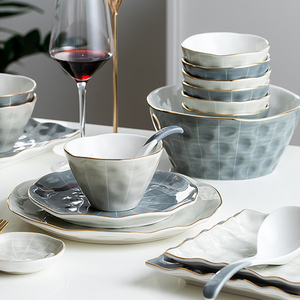 Juego de platos de cerámica para <span class=keywords><strong>cena</strong></span>, vajilla de porcelana de nuevo estilo, vajilla para restaurante, precio <span class=keywords><strong>2021</strong></span> - Product Image 6