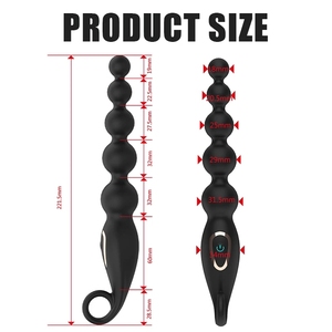 Masajeador de Próstata Erótico para Adultos, Juguete Anal con Control Remoto, Extra Largo, Impermeable, con Bolas Anales, Vibrador, Juguetes Sexuales USB - Product Image 5
