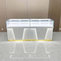 Vitrine à bijoux moderne avec éclairage LED intelligent, vitrine en verre de luxe pour boutique de créateurs