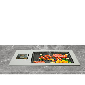 <span class=keywords><strong>Parrilla</strong></span> <span class=keywords><strong>de</strong></span> barbacoa <span class=keywords><strong>de</strong></span> <span class=keywords><strong>gas</strong></span> rectangular para restaurante coreano, Mesa integrada <span class=keywords><strong>de</strong></span> <span class=keywords><strong>acero</strong></span> <span class=keywords><strong>inoxidable</strong></span>, estufa <span class=keywords><strong>de</strong></span> barbacoa <span class=keywords><strong>de</strong></span> <span class=keywords><strong>Gas</strong></span> LPG, <span class=keywords><strong>parrilla</strong></span> cuadrada sin humo Yakiniku - Product Image 6
