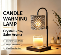 Lampe chauffe-bougie avec minuterie et variateur d'intensité, décoration d'intérieur pour anniversaire de femme