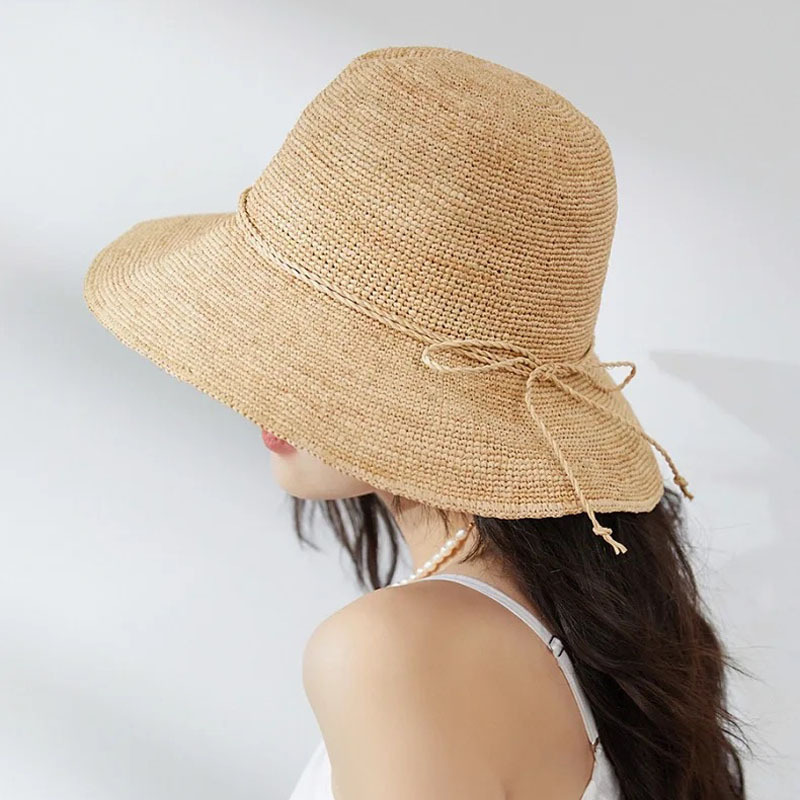 High Quality Raffia Crochet Hats Fashion Function