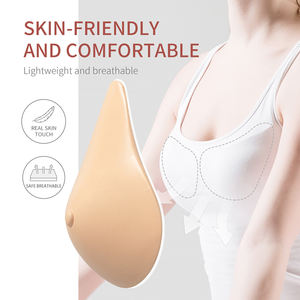 OEM/ODM ONEFENG OQAS Prothèses mammaires en silicone monobloc pour mastectomie, coussinets de soutien-gorge concaves, rehausseurs de poitrine ovales pour femmes - Product Image 3