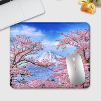 Fabrication de tapis de souris de jeu Fuji Blossom tapis de souris vierge en néoprène avec sublimation tapis de bureau d'ordinateur au design personnalisé
