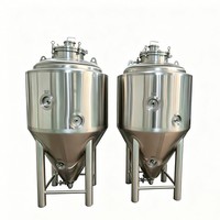 Cuve de Fermentation 1 BBL en Acier Inoxydable 304, Volume Personnalisé, Équipement de Microbrasserie
