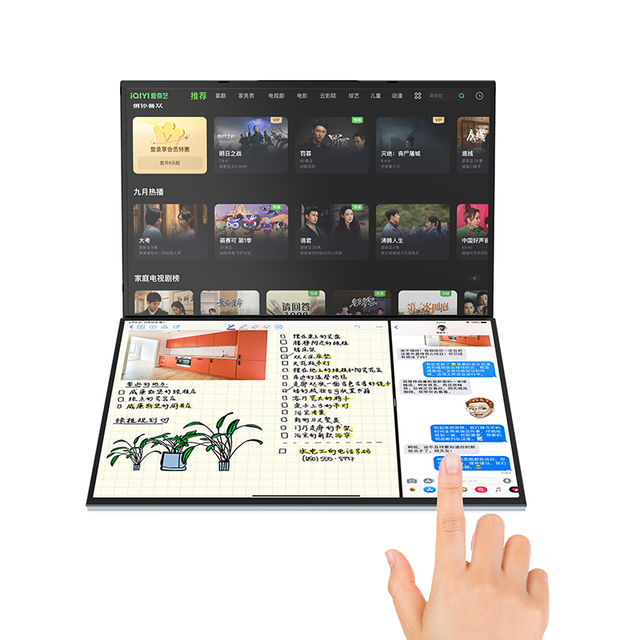 High End 16+16inch Dual Screen Laptop Portable Pc OEM Gaming Laptop 8/12 Core I5 I7 Max RAM 64gb+4tb Business Notebook Computer