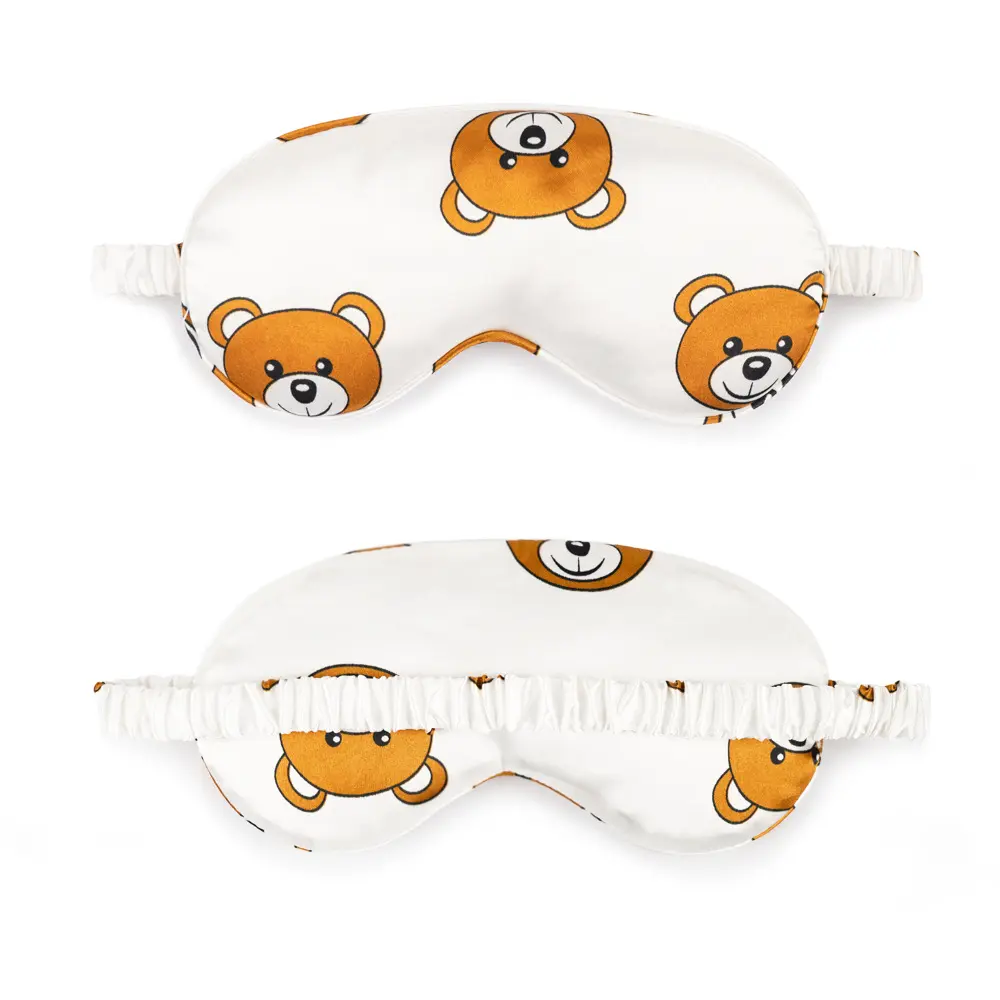 Máscara de ojo para dormir con estampado de oso de dibujos animados de alta calidad