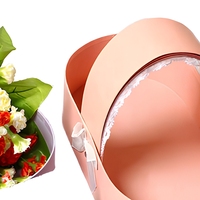 Boîte cadeau en forme de berceau pour bébé pour la Saint-Valentin, en papier recyclé, avec nœud papillon, boîte rigide