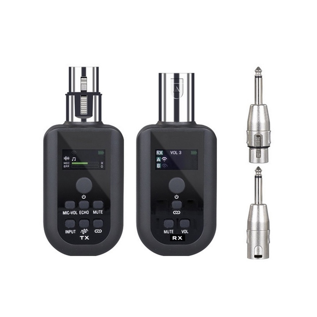 Microphone Wireless Xlr Transmitter and Receiver UHF Wireless Mic System for Audio Mixer
