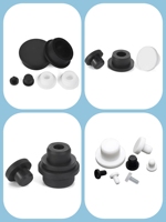 8mm plaque trou 2x2.5 Double trous Silicone œillets NBR caoutchouc matériel moule joint utiliser bobine de protection fil boucle PVC EPDM