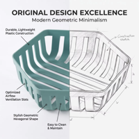 Panier de rangement ajouré en plastique couleur personnalisée WONFUN, idéal pour toute décoration intérieure, panier organisateur domestique pour bureau