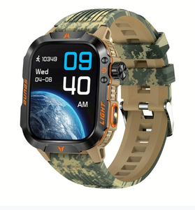 Montre connectée rectangulaire DF TAC pour homme, étanche, avec bracelet camouflage, vente en gros, montre de randonnée étanche pour l'extérieur - Product Image 5
