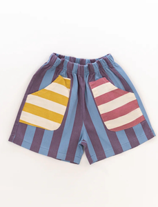 New Arrival Summer <strong>Kids</strong> Carnival <strong>Shorts</strong> Stripe Colorblock <strong>Shorts</strong> 100% <strong>Cotton</strong> for Baby Boys and Girls Clothes - Product Image 2