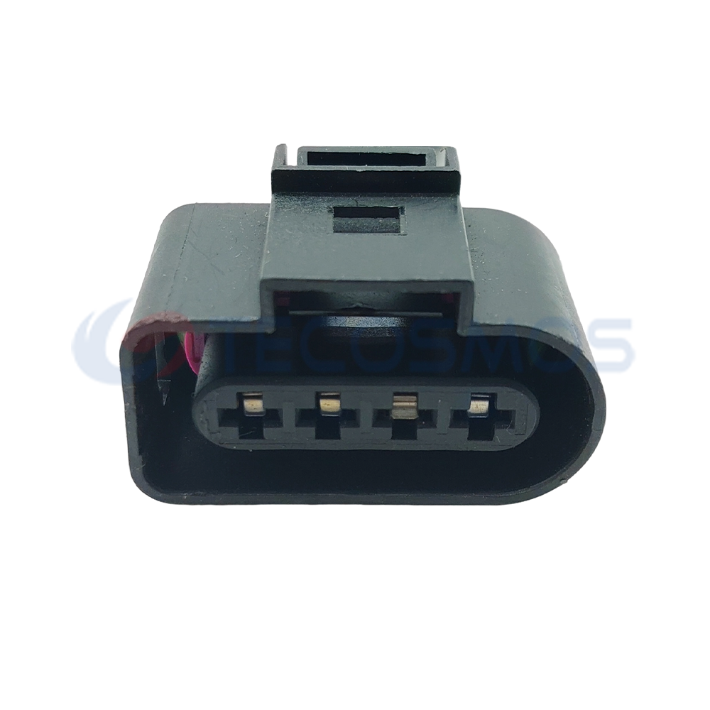 Auto Parts High Quality Electrical Plastic Automotive Waterproof Wire Harness Connector for VW Audi 4-Pin Female 1J0973724
