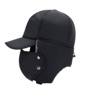 Gorro de Invierno para Personas Mayores, Gorro para el Frío, Gorro Lei Feng para Hombre, con Forro de Terciopelo, Protección para las Orejas, Gorro de Ciclismo de Algodón - Product Image 2