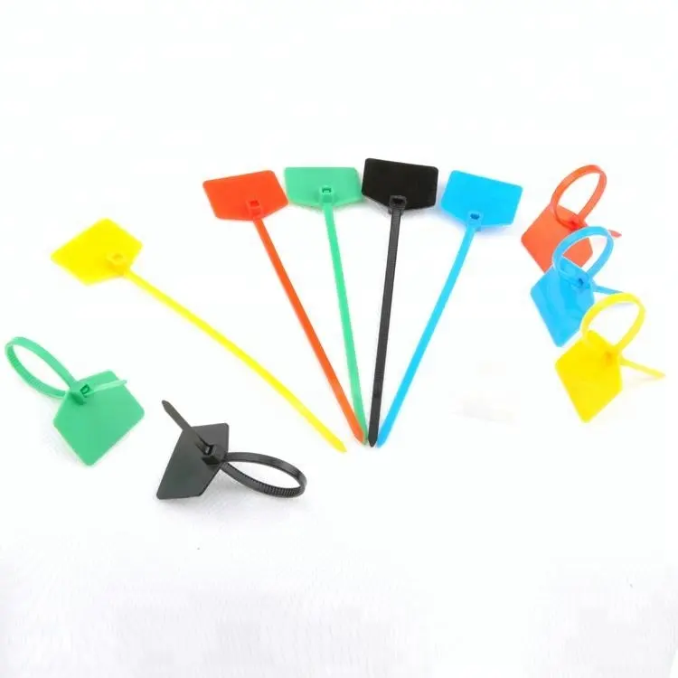 Self-locking Markers Tag Cable Ties Plastic Zip Nylon Seal Tag
