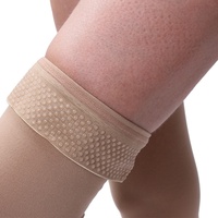 Bas de contention unisexe en nylon et coton, couleur chair, classe 2, 23-32 mmHg, pour les varices, jusqu'aux cuisses