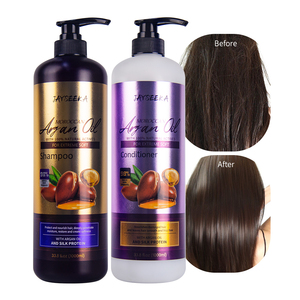Cuidado del cabello Champu Y Acondicionador Hidratante Natural Reparación Sin sulfato Aceite <span class=keywords><strong>de</strong></span> argán Champú y acondicionador para el cabello Set - Product Image 3
