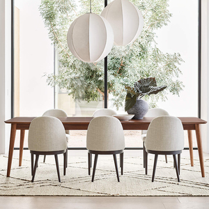 Sedia da Pranzo Contemporanea in Legno di Quercia con Schienale Alto per Hotel, Ristoranti Moderni, Caffetterie e Sale da Pranzo - Product Image 3