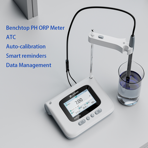 Analisa PH/ORP Desktop Lohand, <span class=keywords><strong>Meter</strong></span> PH Presisi Tinggi untuk Laboratorium, Detektor pH Portabel untuk Air Limbah, Layar Warna, Material ABS - Product Image 5