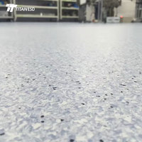 Revêtement de sol en vinyle conducteur Titan ESD, antistatique, homogène, en rouleau PVC pour salle blanche et centre de données, prix de gros