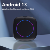 Meihua CarPlay Android 13 AI Box Adaptador automático inalámbrico Bluetooth 5,0 Soporte para Netflix/YouTube/TikTok Streaming Video