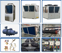 Machine Mori MO-60A Haute Puissance 55.7KW 168KW/60HP Capacité de Refroidissement Unité de Refroidissement HVAC Évaporateur Coque-Tube Compresseur Hanbell