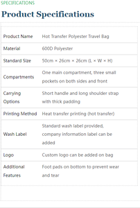 Sac de sport en polyester personnalisé avec impression par transfert thermique camouflage, poignées rembourrées, forme cylindrique - Product Image 4