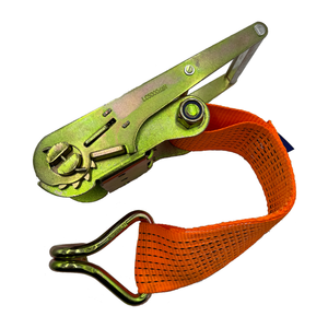 LC <span class=keywords><strong>4000daN</strong></span> 100mm 9m 8t Heavy Duty Ladung Hochfester Polyestergarnriemen Ratsche Lashing Bindband mit Doppel-J-Haken - Product Image 5