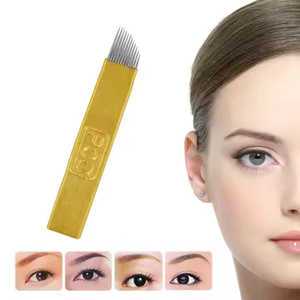 Agujas de Microblading Hadiyah PCD, Agujas Amarillas, Productos de Microblading, <span class=keywords><strong>Aguja</strong></span> Especial <span class=keywords><strong>para</strong></span> Bordado <span class=keywords><strong>a</strong></span> <span class=keywords><strong>Mano</strong></span>, Agujas de Cartucho <span class=keywords><strong>para</strong></span> Tatuaje - Product Image 1