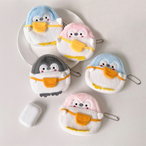 Étui pour écouteurs en peluche douce en gros, porte-clés mignon, <span class=keywords><strong>mini</strong></span> pochette à monnaie en peluche pour la décoration de sacs à dos pour filles - Product Image 2
