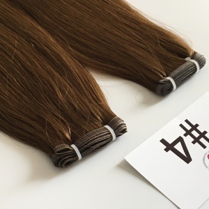 Extensions de cheveux humains en PU en gros, double trame, coupables, trame invisible, ondulations naturelles, ondulations profondes, personnalisables, marque privée, ODM - Product Image 5