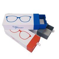 Vente en gros d'usine d'emballages de lunettes boîte en carton présentoir ensemble comprenant 30 étuis de boîtes à lunettes