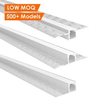 Profilé en aluminium LED encastré pour cloison sèche, bandes lumineuses LED en plâtre, profilé en aluminium pour mur, canal