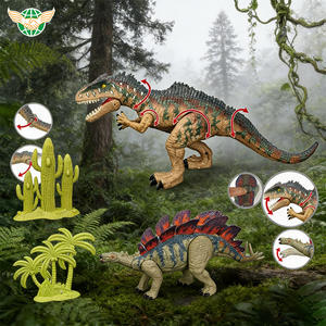 Ensemble de jouets de dinosaures réalistes : Brachiosaurus, <span class=keywords><strong>Giganotosaurus</strong></span>, Styracosaurus, Stegosaurus avec sons simulés - Product Image 3