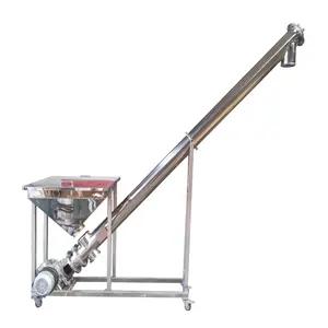 DZJX Carbon Stainless Steel Food Grade Powder U Type Auger Conveyors Diy Endless Screw Conveyor For Sand