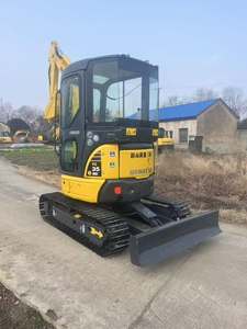 Mini-excavatrice sur chenilles hydraulique Komatsu PC35MR d'occasion, 3,5 tonnes, à queue courte, d'origine japonaise, faible nombre d'heures de travail, petite pelle à vendre - Product Image 1