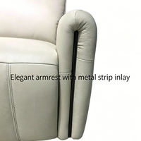 Fauteuil inclinable électrique ergonomique en cuir véritable robuste pour chambre d'enfant, salon, mobilité, assise motorisée, soins aux patients, rembourré pour la maison