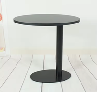 Base de table exquise ovale ronde facile à déplacer table d'appoint en fer table à thé avec surface enduite de poudre