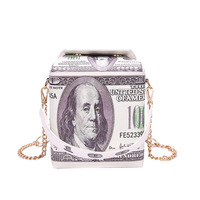 2025 nouveau Design cent dollars monnaie argent pochette sac à main et sacs à main mode femmes boîte sac à bandoulière