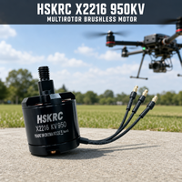 Moteur Brushless HSKRC X2216 950KV CW CCW 2-4S à Faible Vibration et Auto-Bloquant pour Drone Aérien Multirotor 10 Pouces F450 F550
