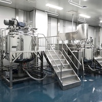 Mélangeur de crème cosmétique émulsifiant sous vide homogénéisateur fond de teint crème émulsifiant faisant la machine agitateur mélangeur de mélange réacteur