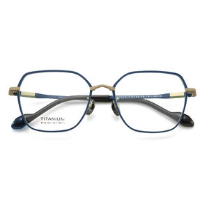 Montures de lunettes MUI en titane pur, rectangulaires, monture complète, antidérapantes, unisexe, verres acryliques, origine Danyang, référence 6722 - Product Image 2